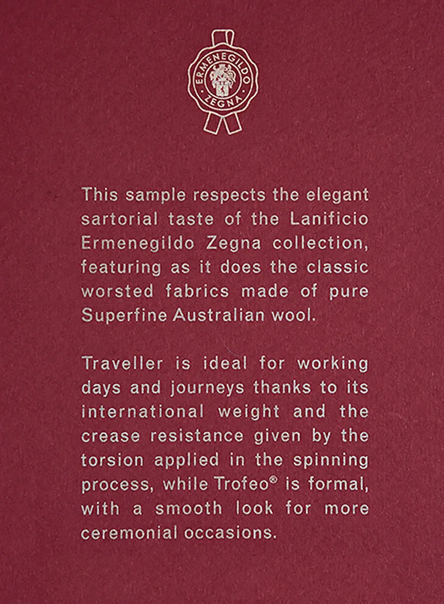 Lanificio Zegna Trofeo Prussian Blue Wool Jacket