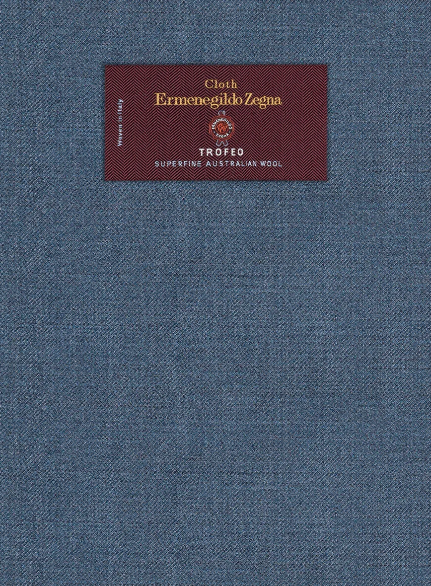 Lanificio Zegna Trofeo Prussian Blue Wool Jacket
