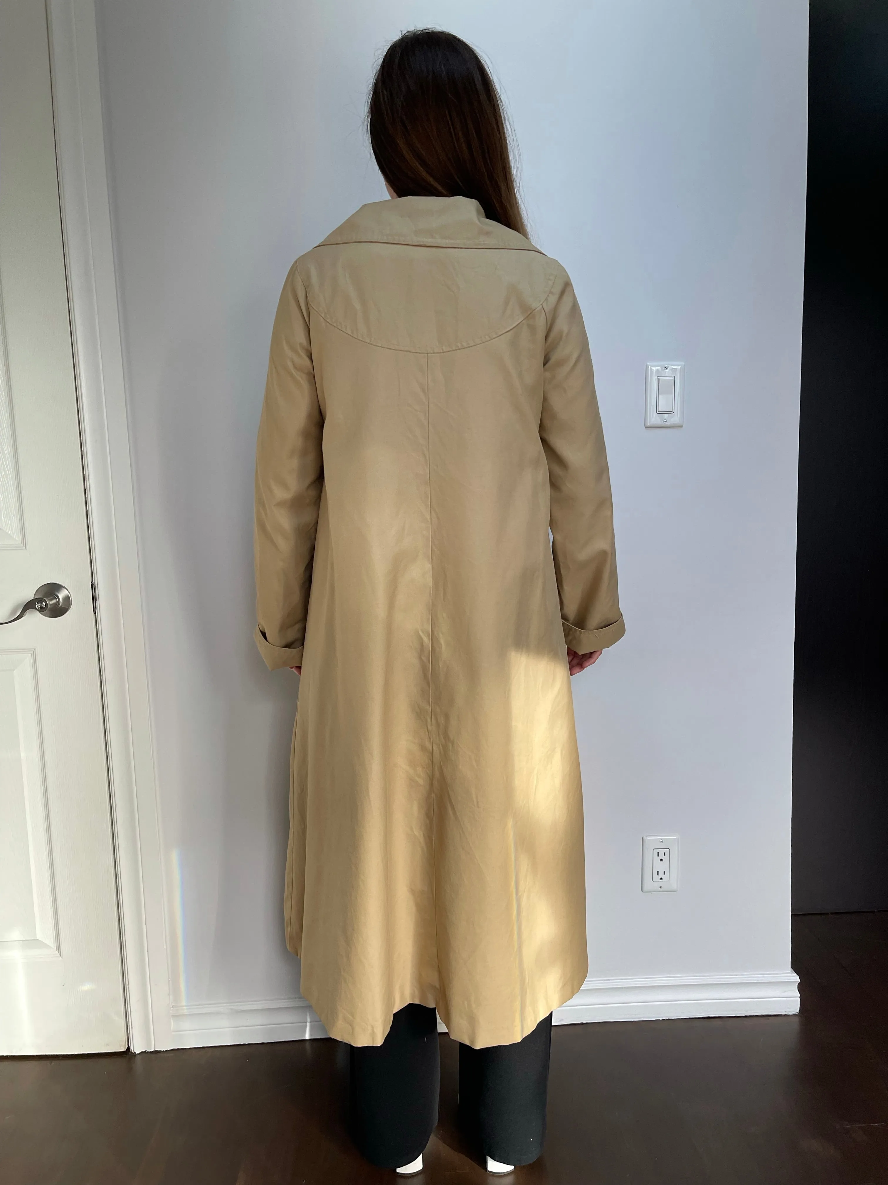 Late 1960s Tan Rain Coat - XS