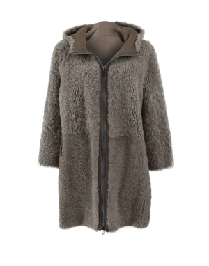 Leather Shearling Coat