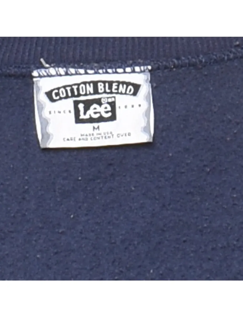Lee University Of North Carolina Navy Printed Sweatshirt - M