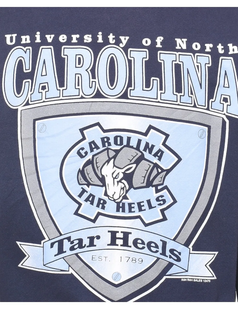 Lee University Of North Carolina Navy Printed Sweatshirt - M