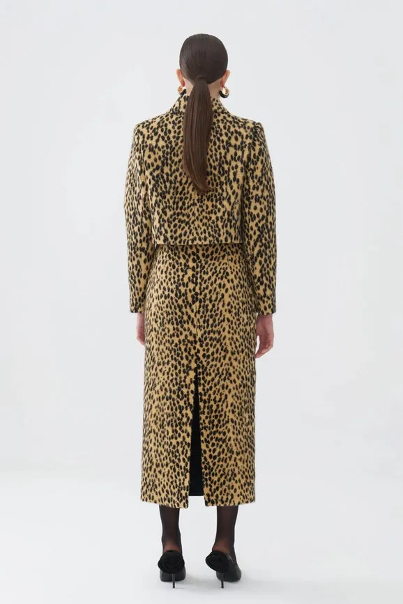 Leopard Print Crop Jacket