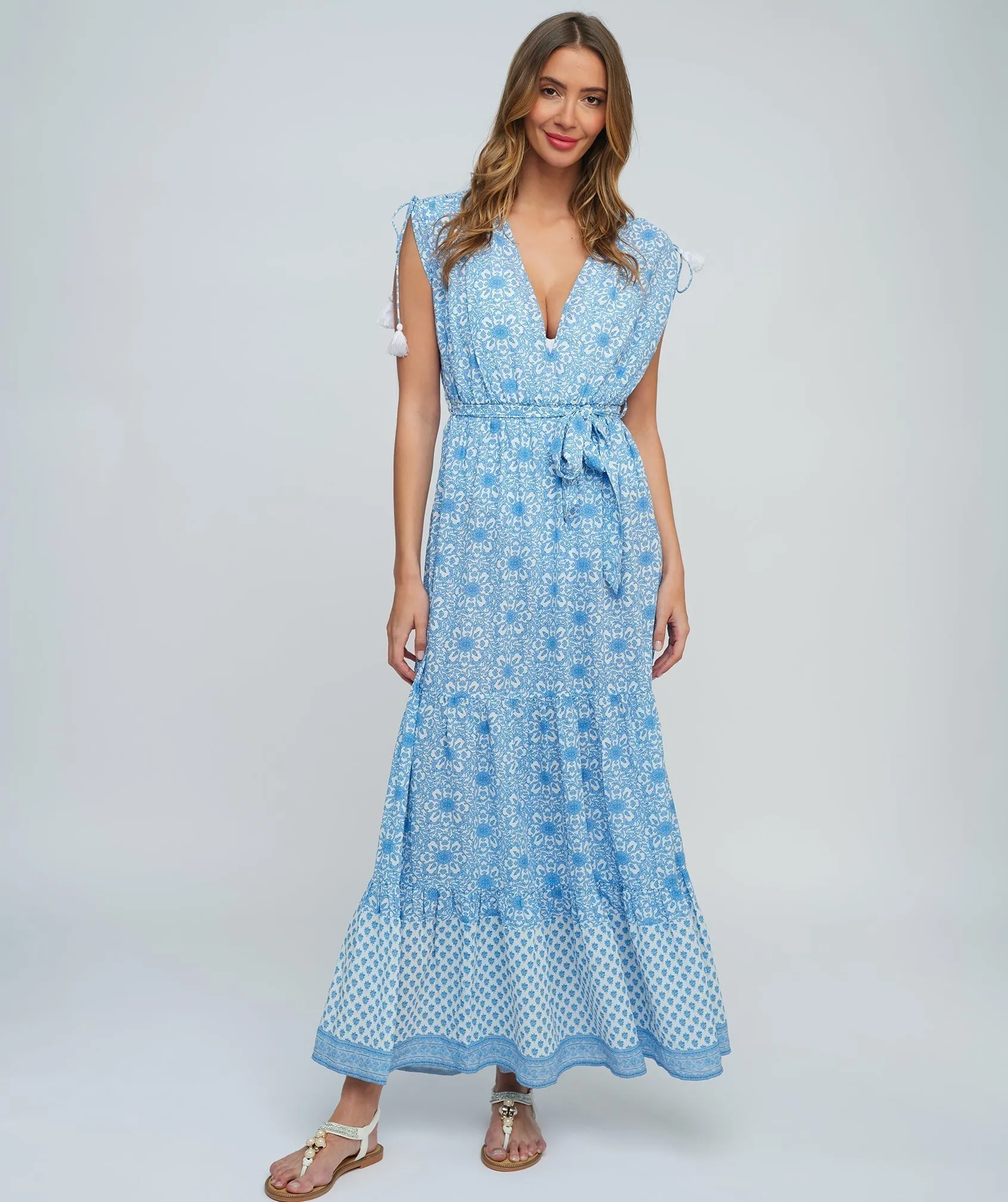 Light Blue Summer Maxi Dress