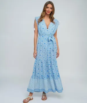 Light Blue Summer Maxi Dress