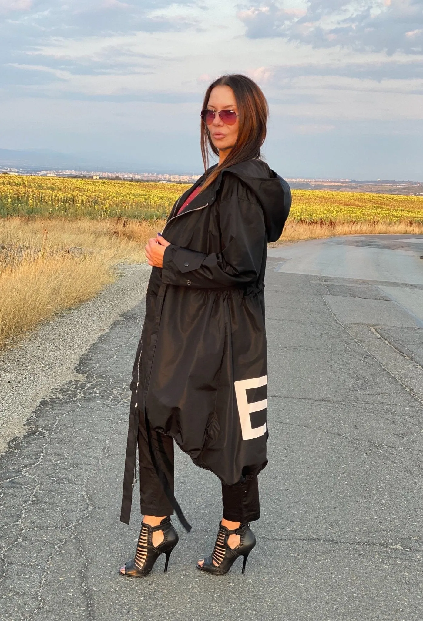 Long Hooded Raincoat EUGF