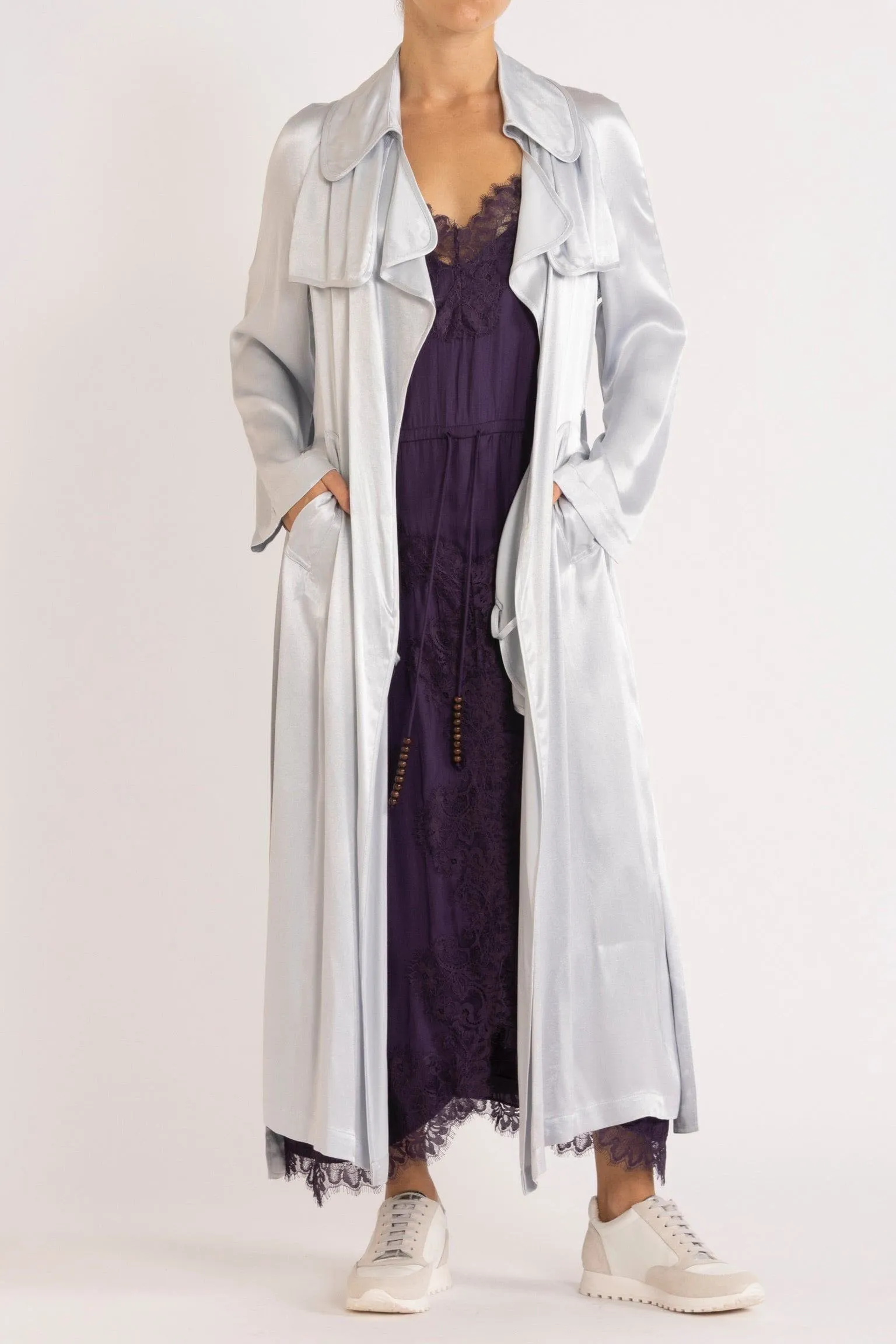 Lottie Satin Trench