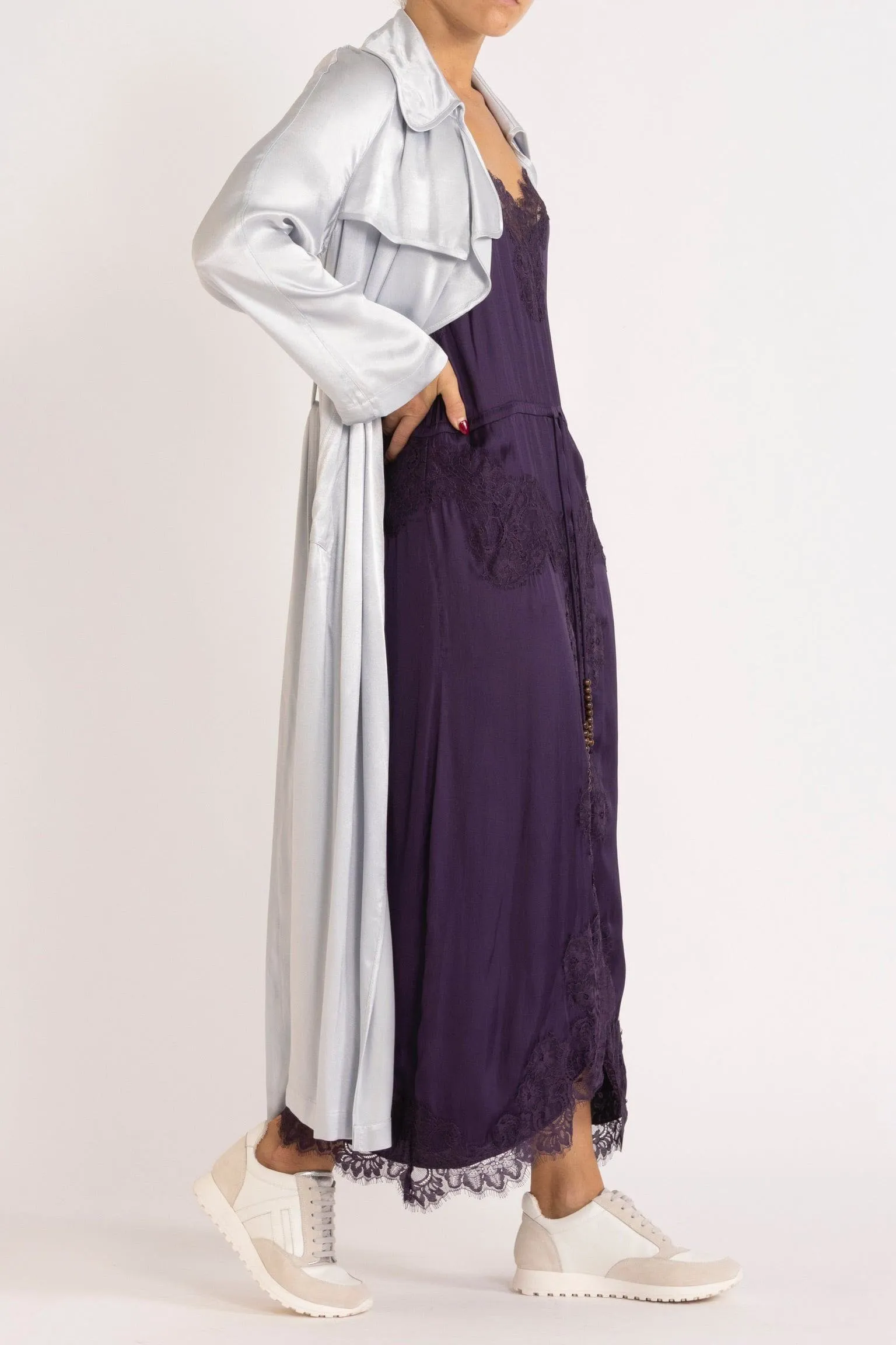 Lottie Satin Trench