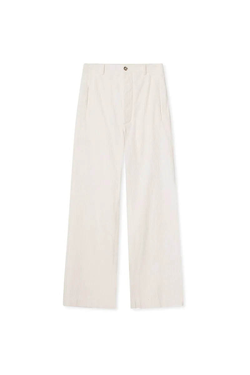 Lucie Pants - Corduroy - White