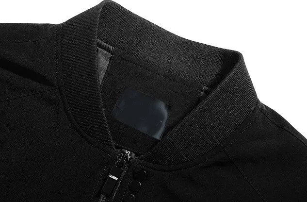 Mens Drawstring Bomber Jacket