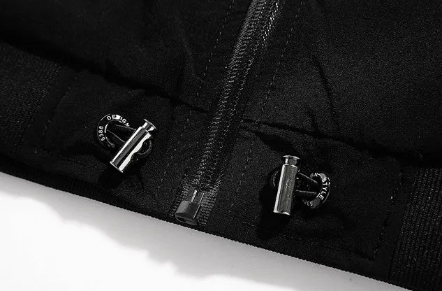 Mens Drawstring Bomber Jacket