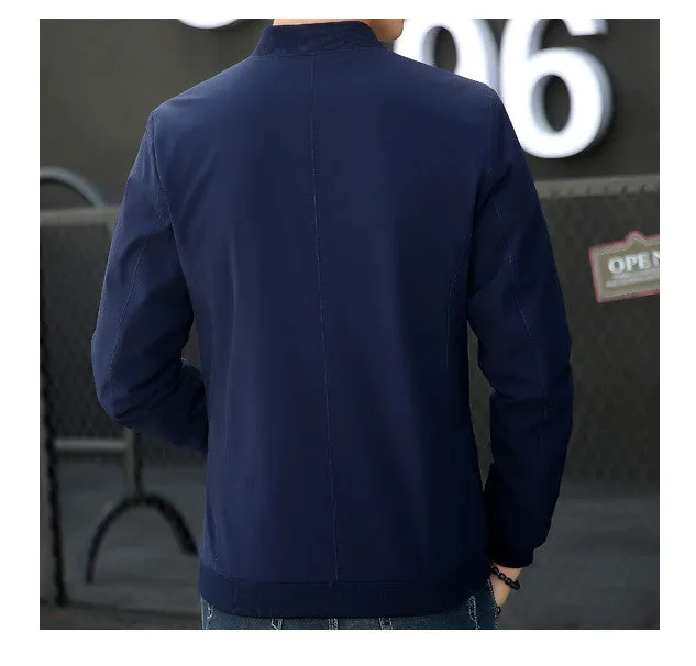 Mens Drawstring Bomber Jacket