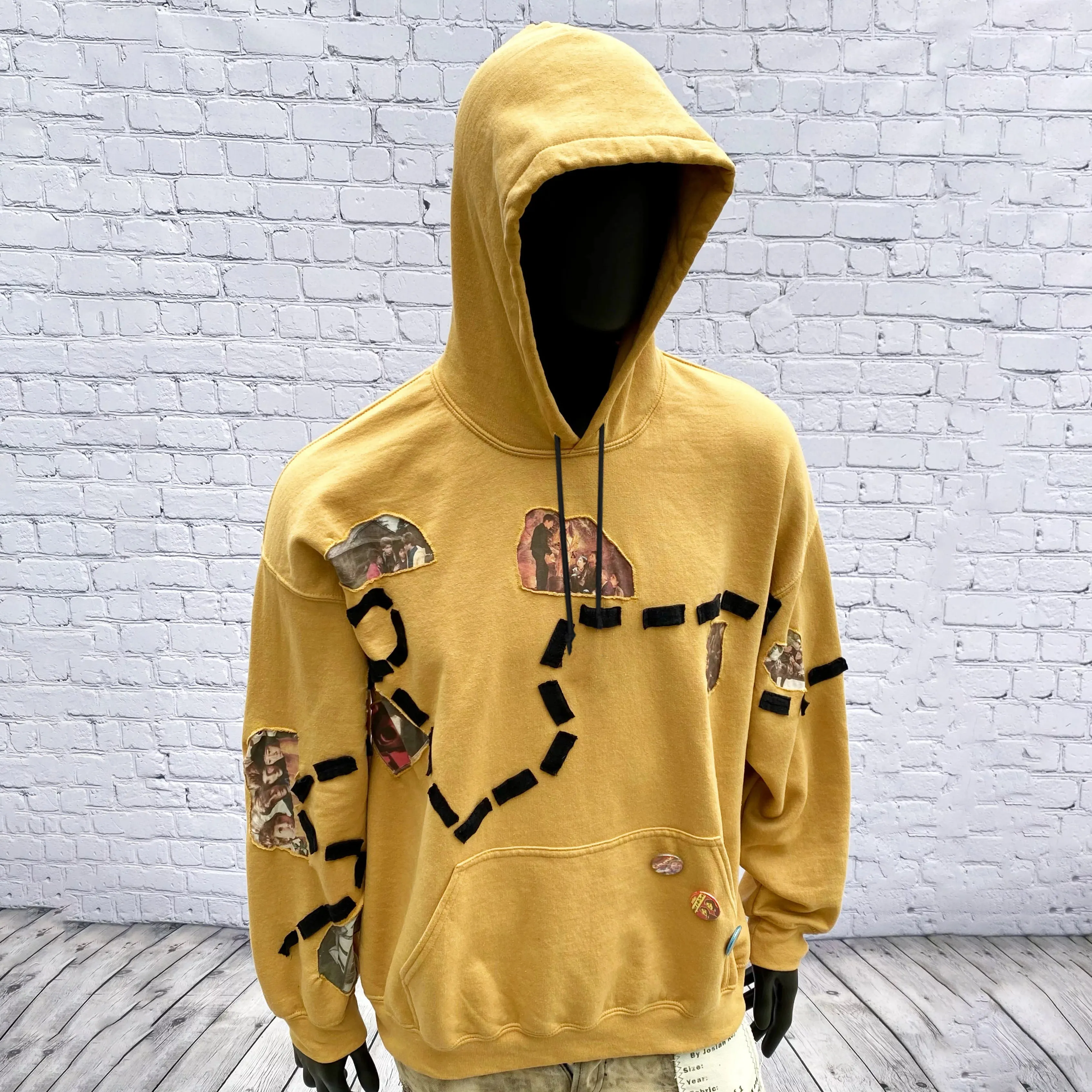 Men's long sleeve street style loose hoodie