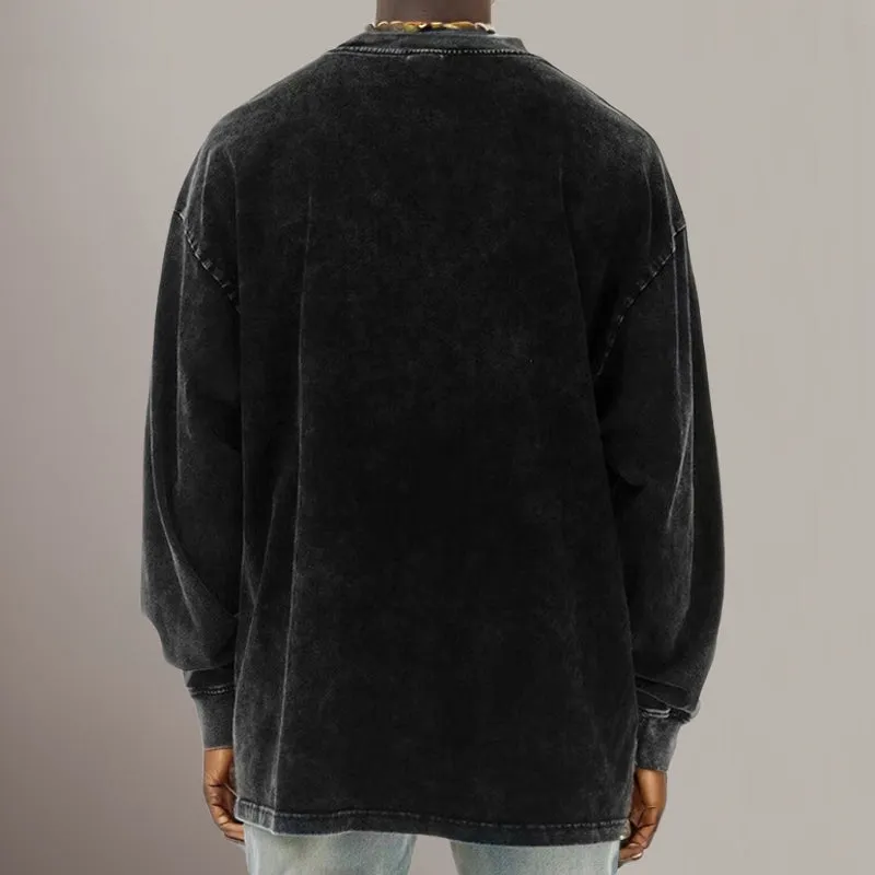 Mens Vintage Zodiac Skeleton Libra Graphic Sweatshirt