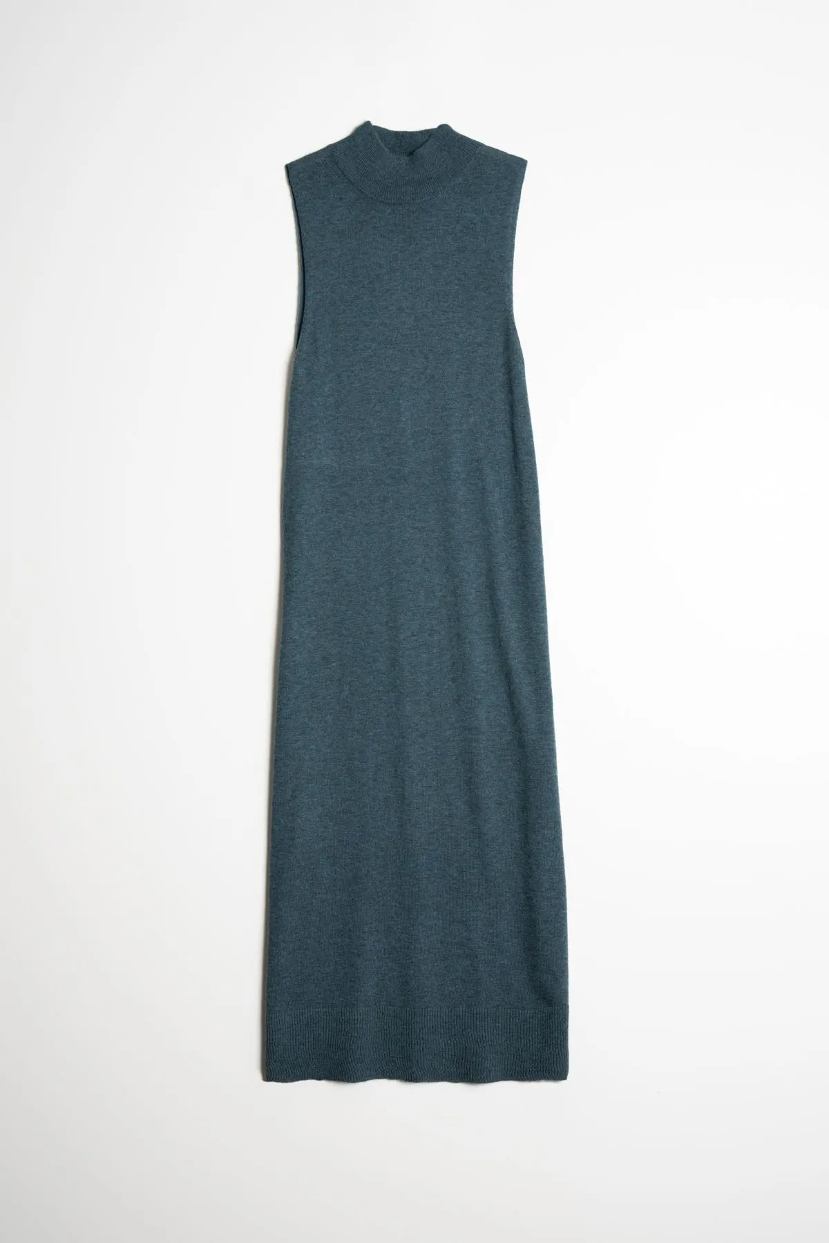 Merino Sweater Dress in Dragonfly Green