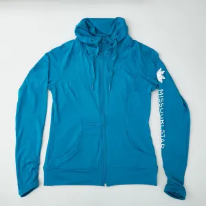 Missouri Star Ladies Sport-Wick Stretch Jacket - Peacock - S