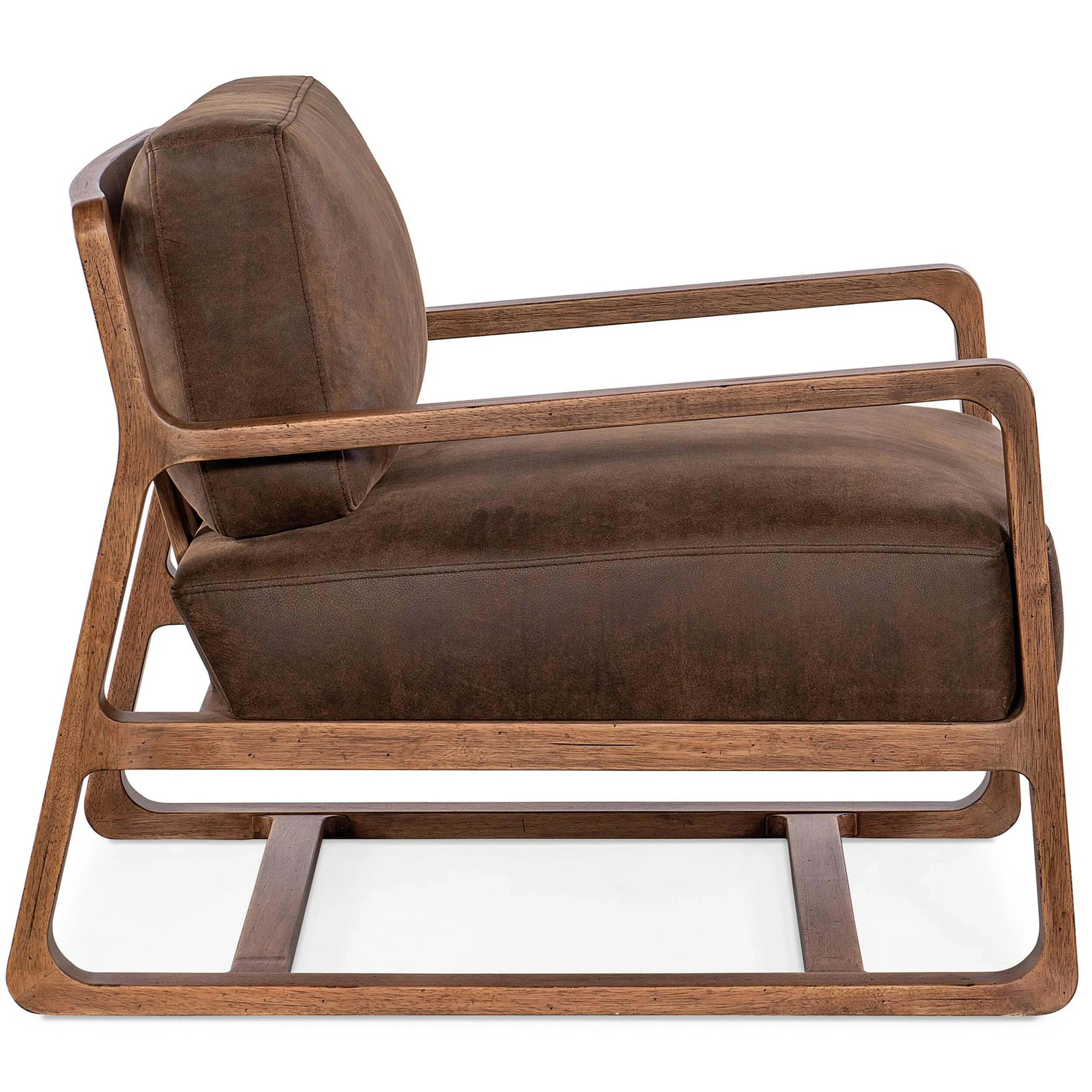 Moraine Leather Chair, Seville Timber