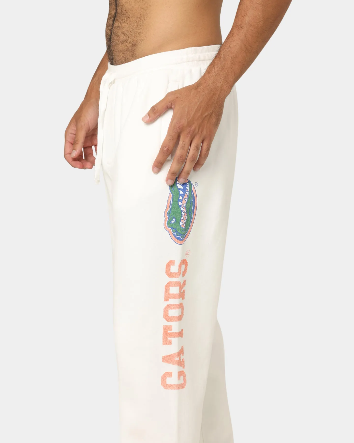 National Collegiate Athletic ASSC Florida Gators Vintage Baggy Track Pant Vintage White