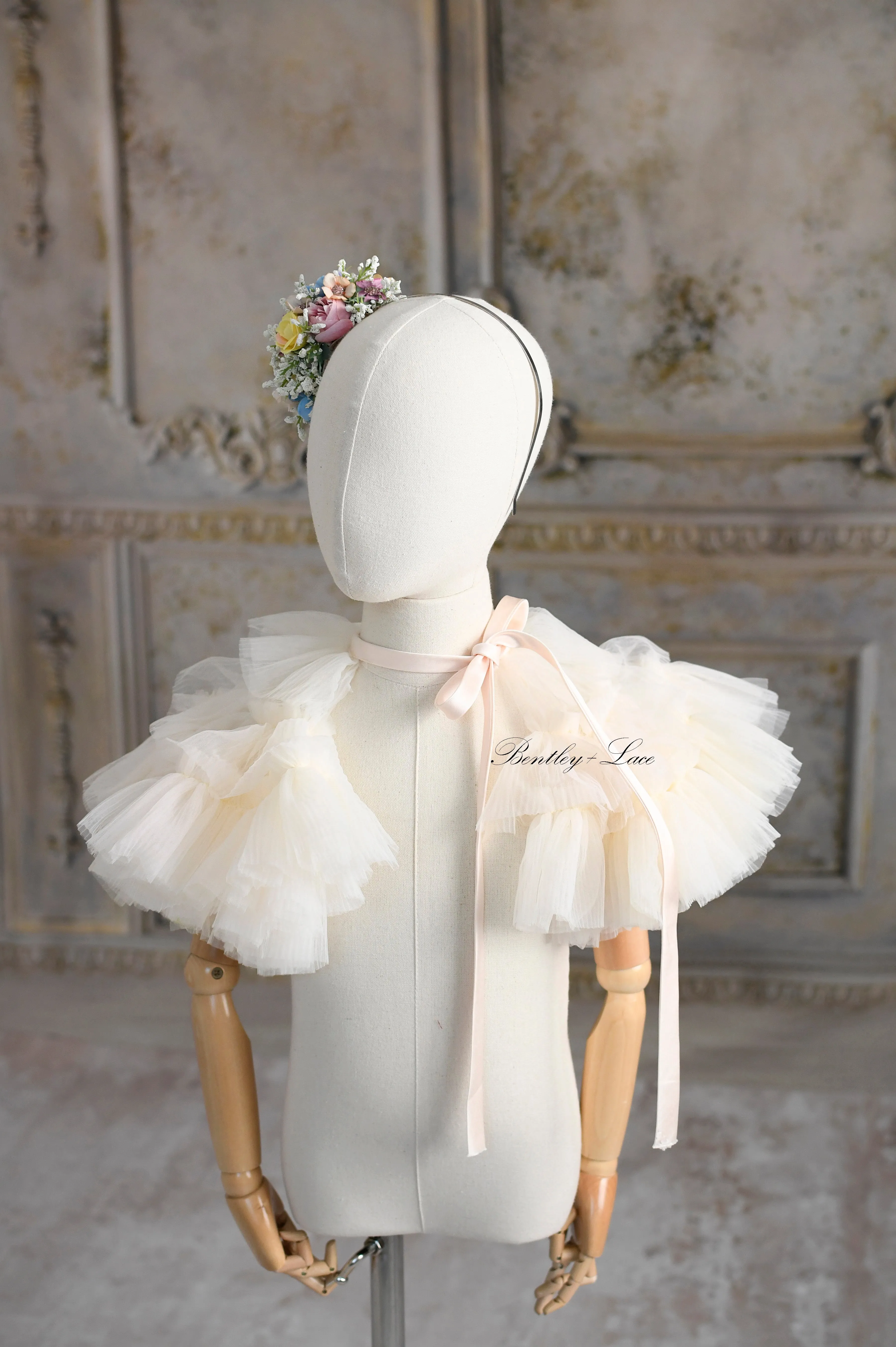 NEW. "Monet" -  Dress Petal Length  Cape  (5 Year - Petite 6 Year)
