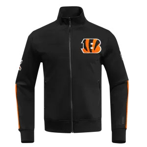 NFL CINCINATTI BENGALS CLASSIC MEN'S DK TRACK JACKET (BLACK)