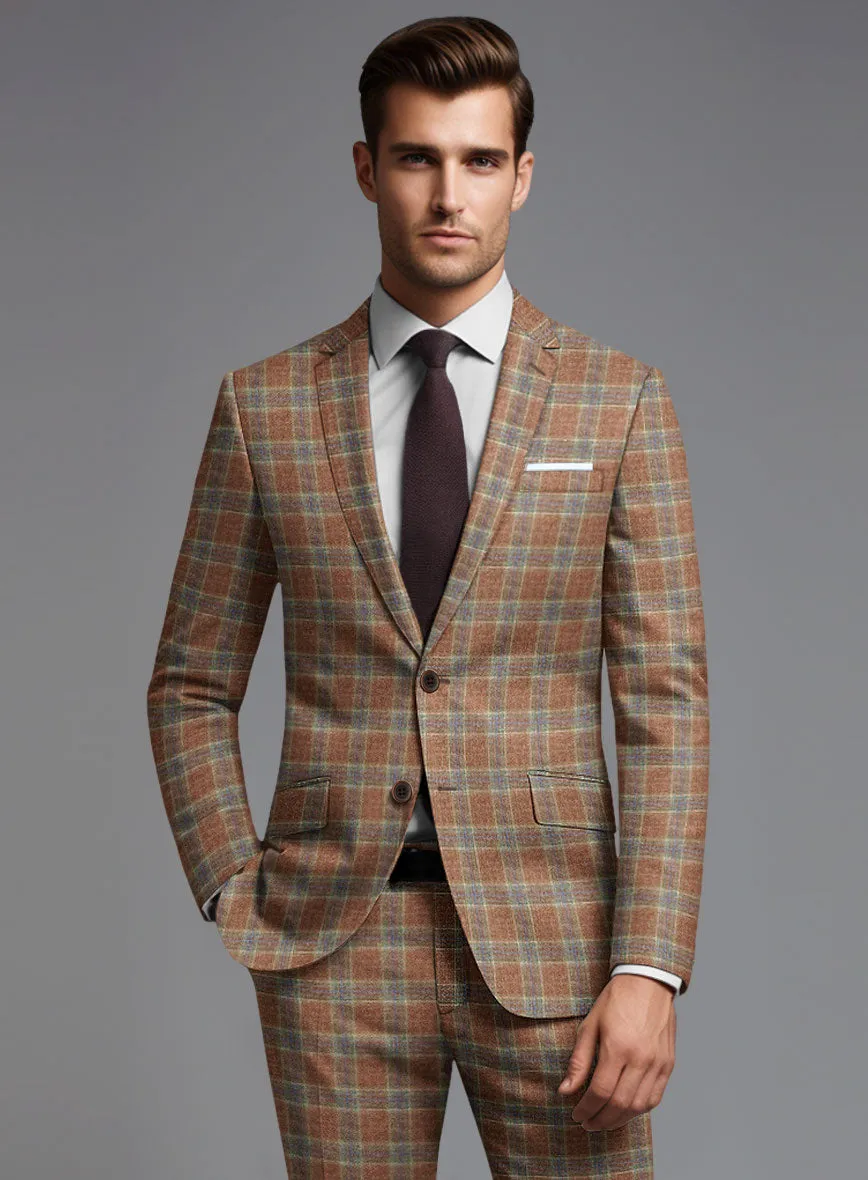 Noble Camila Check Wool Silk Linen Jacket