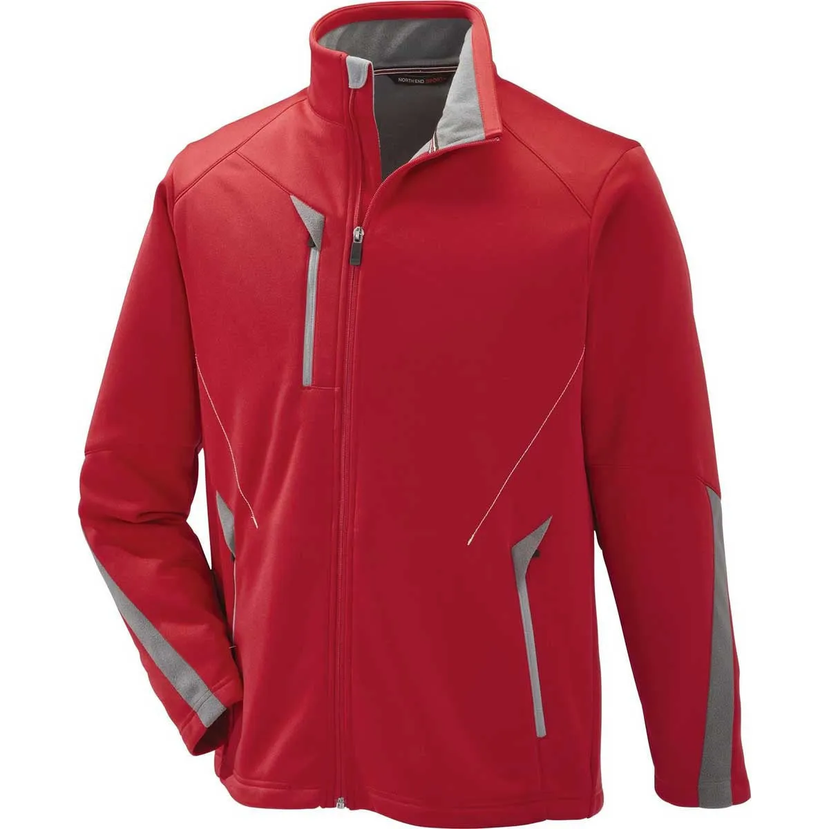 North End Men's Olympic Red Escape Bonded Fleece Jacket