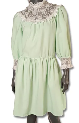 Pale Mint Pretty 1970s Dress