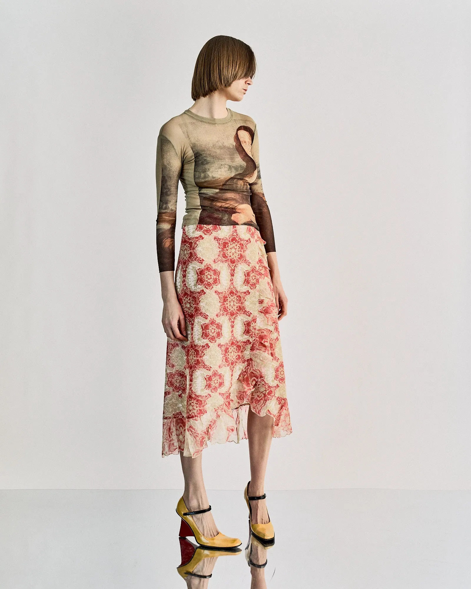Peplum by Yoshiki Hishinuma Cauliflower ruffle skirt
