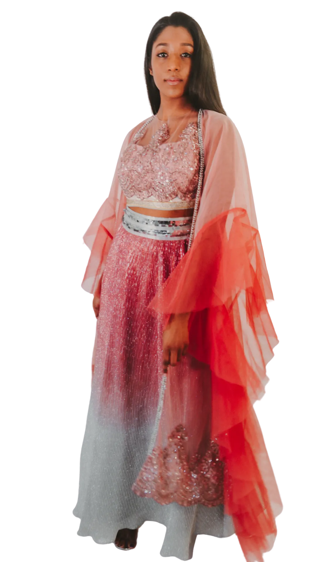 Pink Shimmer Lehenga Set