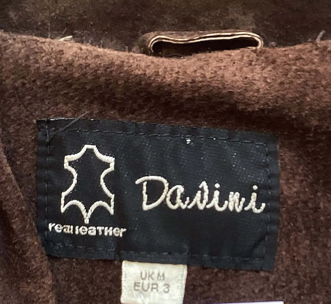 Preloved Genuine Suede Leather Belted Jacket