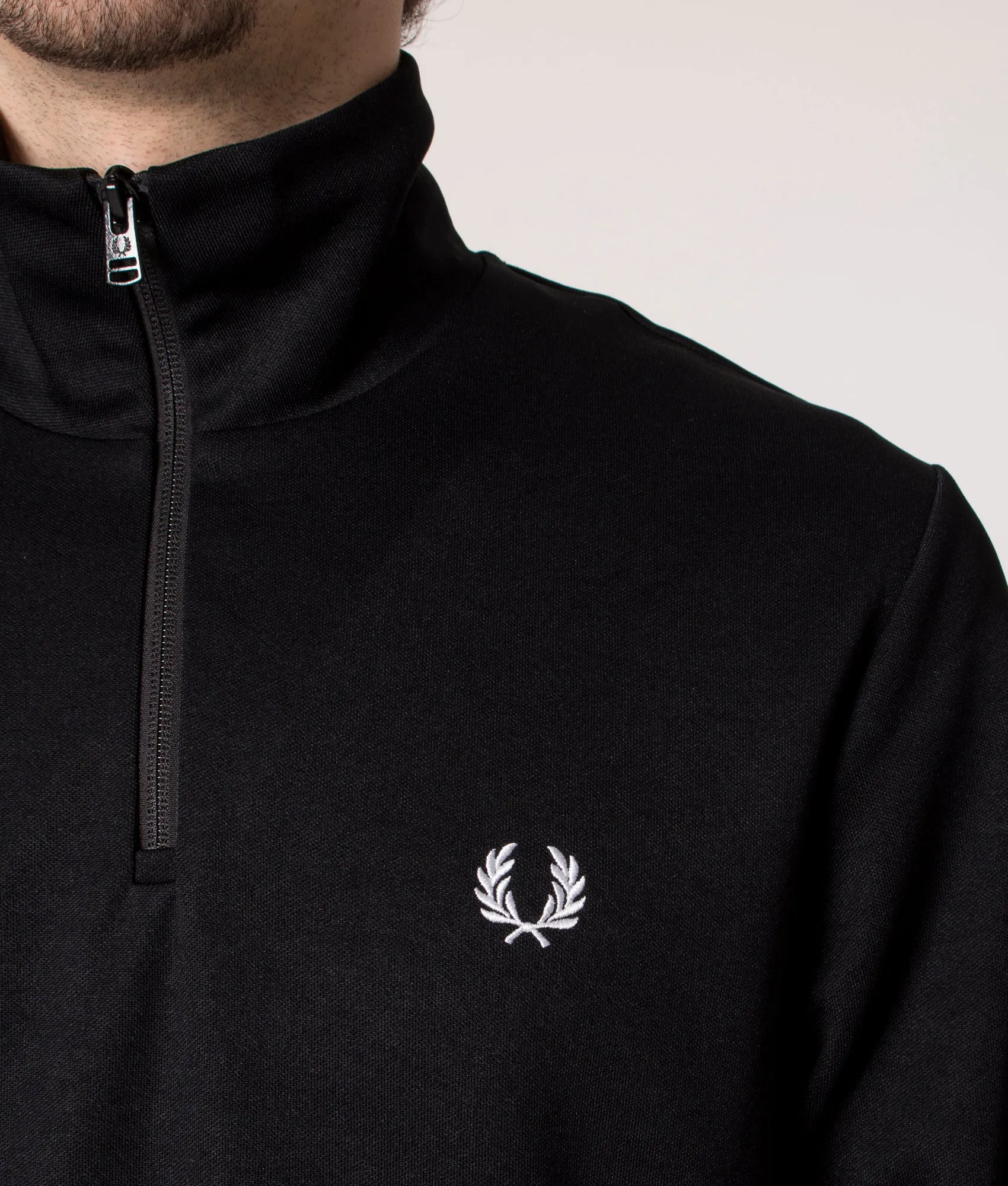 Quarter Zip Branded Collar Track Top