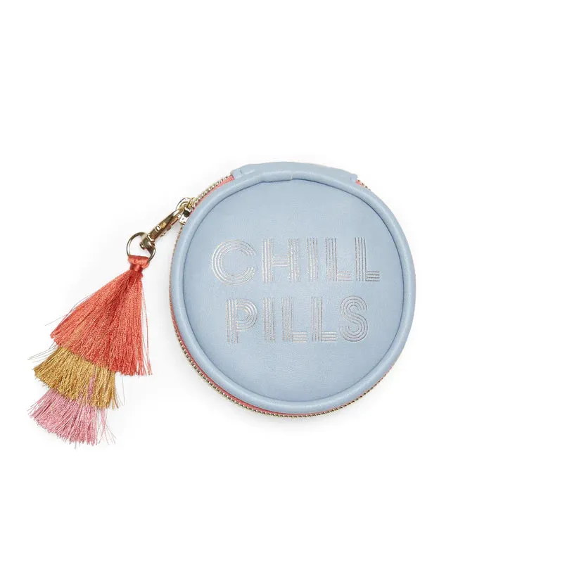 "Chill Pills" Blue Pill Case