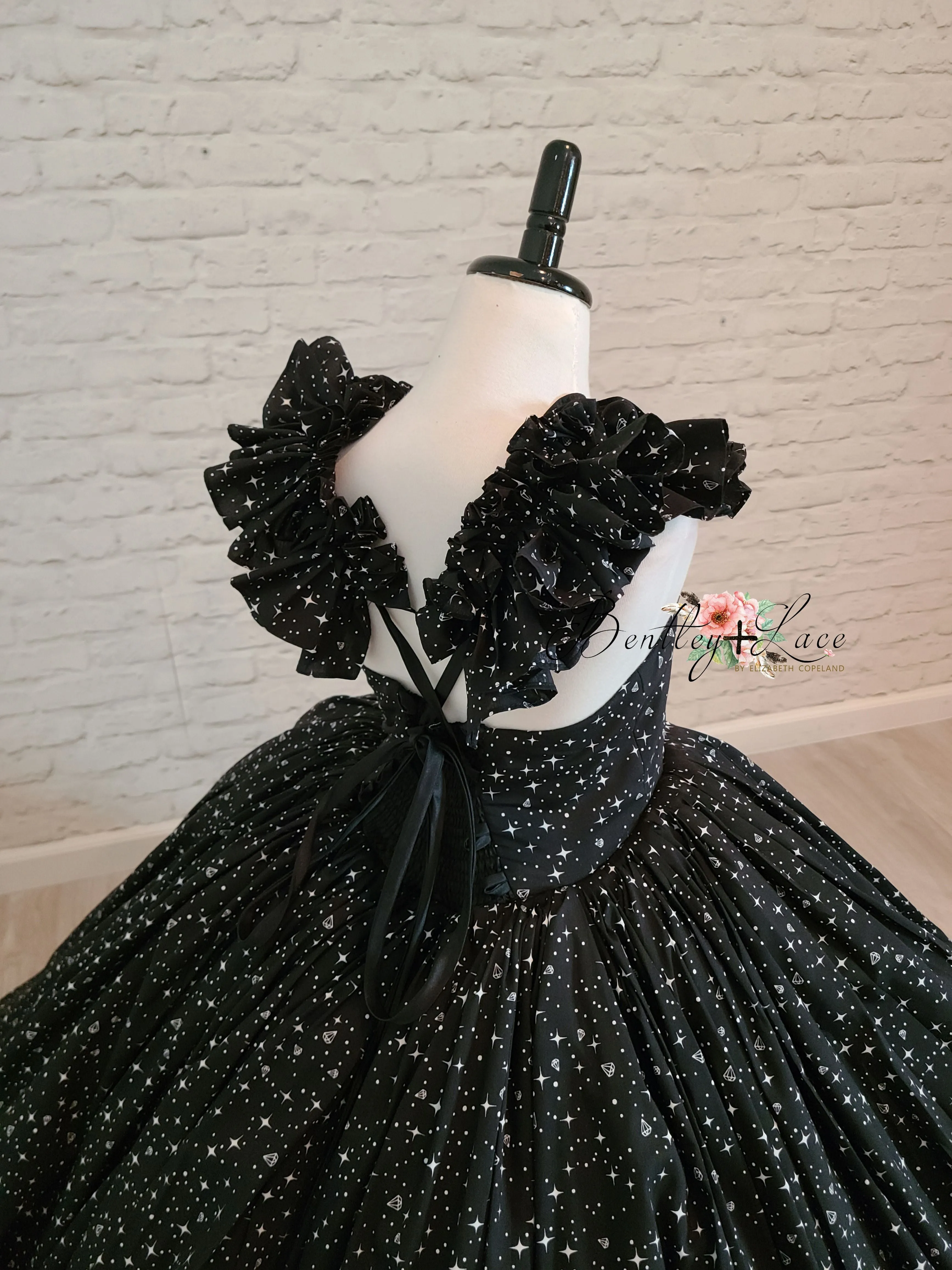 "Diamond Starlight" -  Floor long Length Dress Chiffon ( 6 Year - Petite 9 Year)