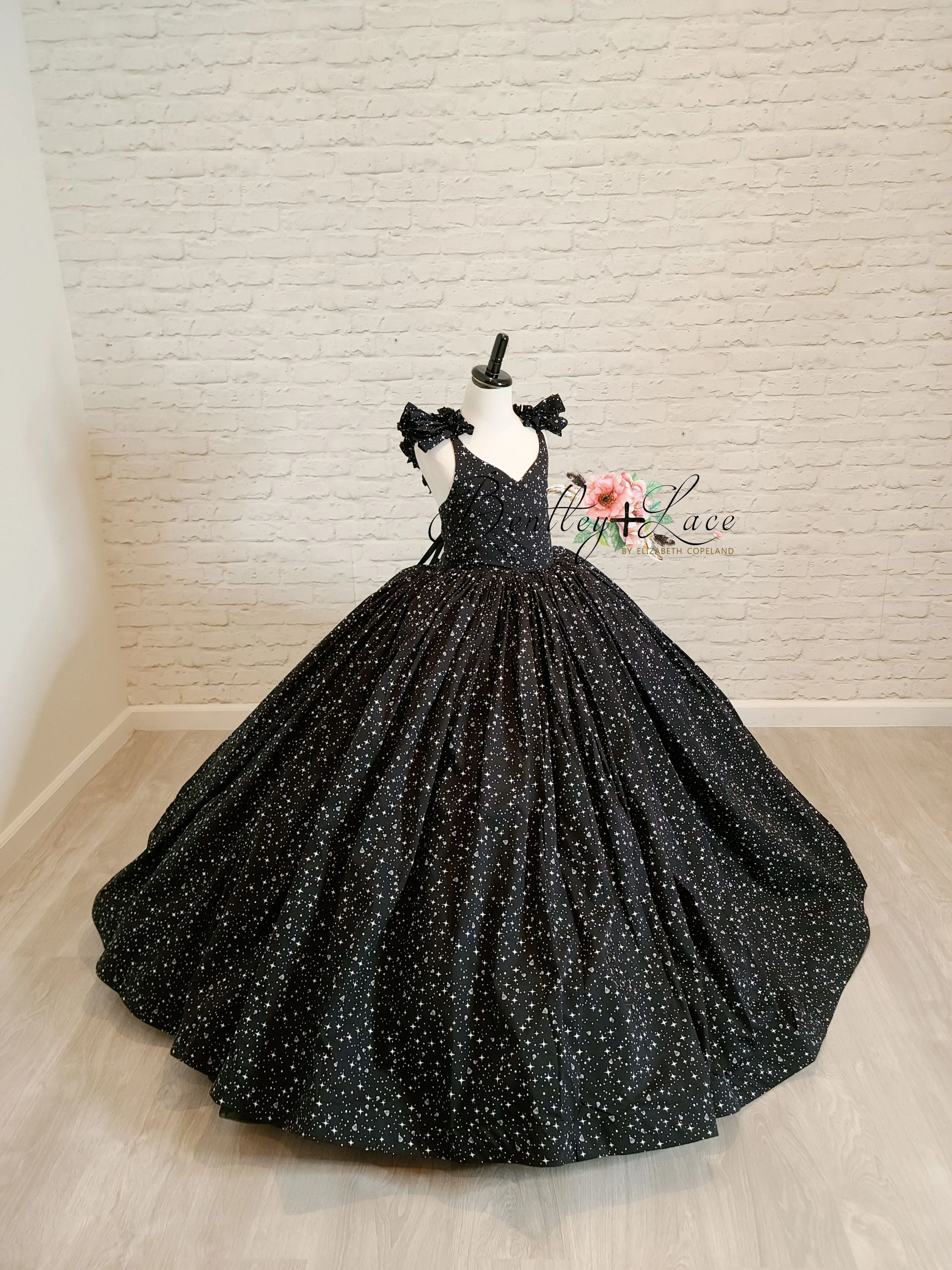 "Diamond Starlight" -  Floor long Length Dress Chiffon ( 6 Year - Petite 9 Year)