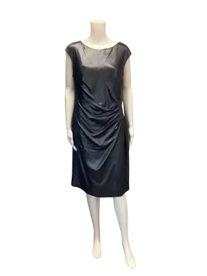 Ralph Lauren Women's Dress Navy Sheen Sleeveless Size: 12