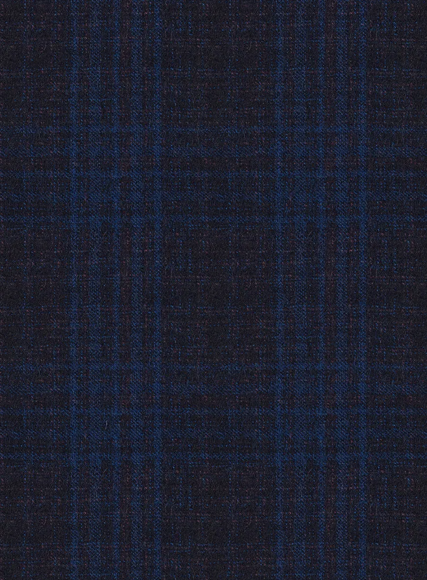 Reda Carli Blue Checks Wool Jacket