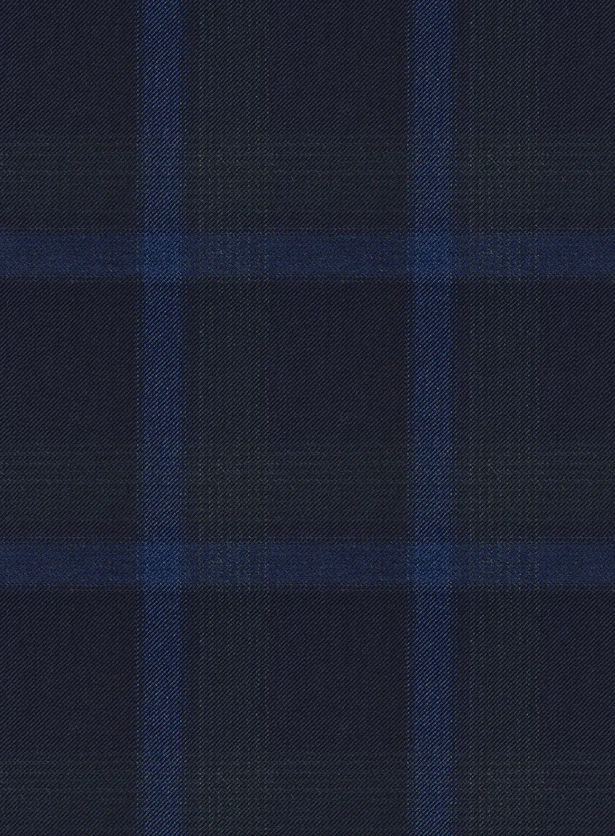 Reda Diesel Blue Checks Wool Jacket
