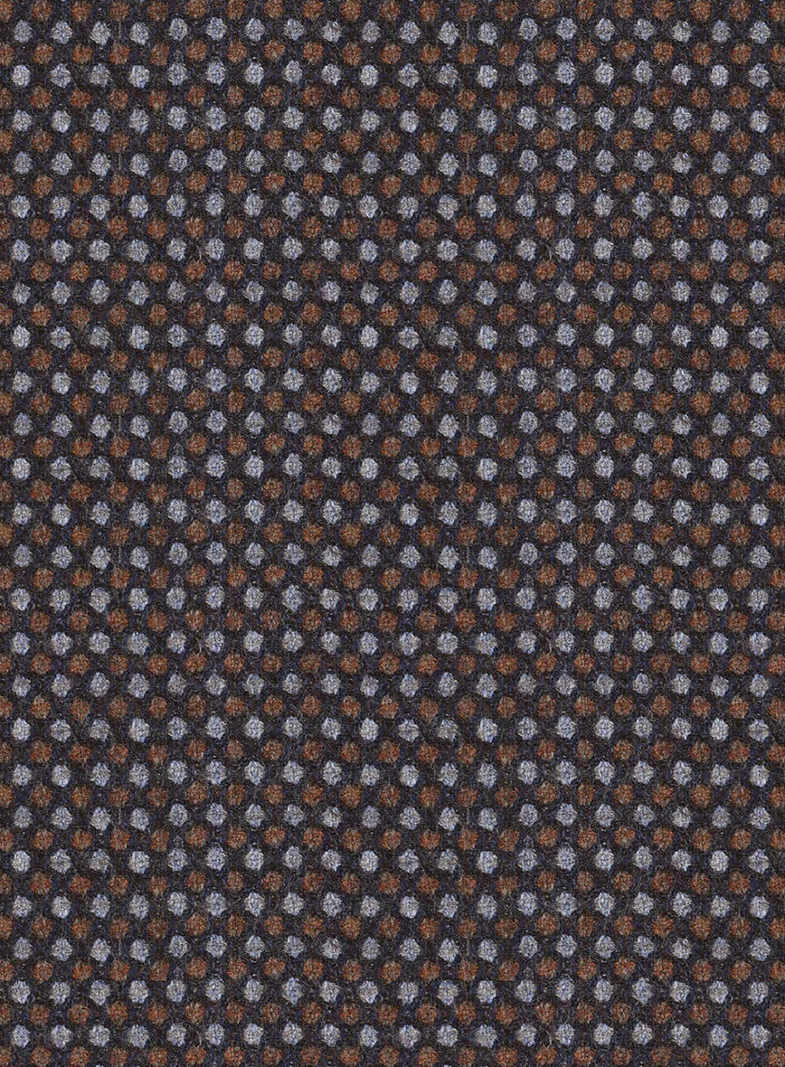 Reda Filibe Honey Comb Brown Wool Jacket
