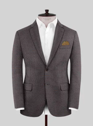 Reda Filibe Honey Comb Brown Wool Jacket