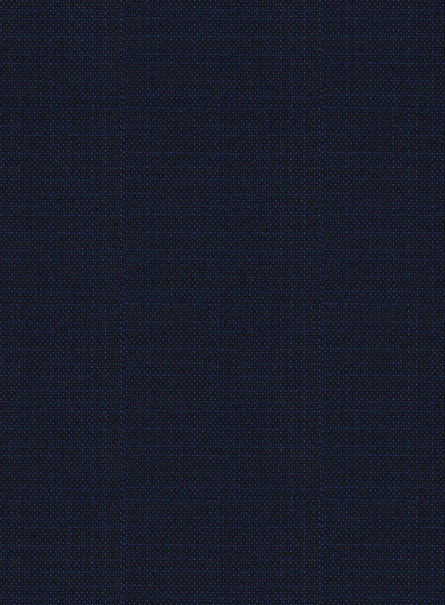 Reda Hopsack Dark Blue Wool Jacket