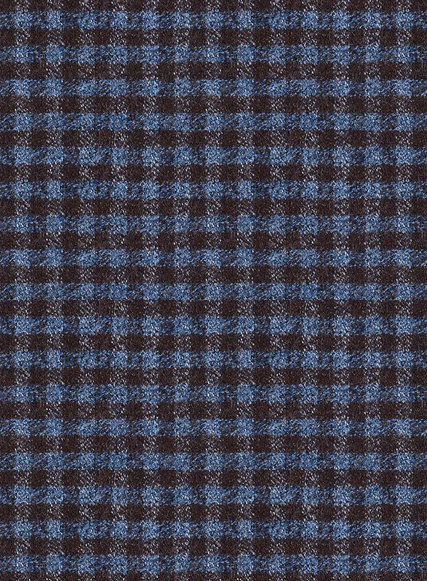 Reda Izasmo Blue Checks Wool Jacket