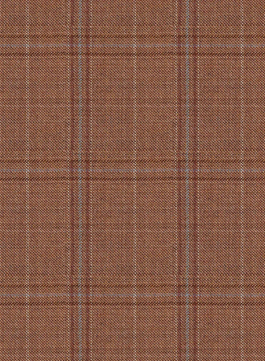Reda Pacivi Brown Checks Wool Jacket