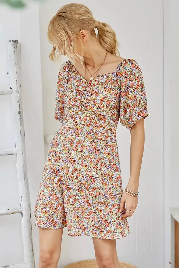 Retro Floral Dress
