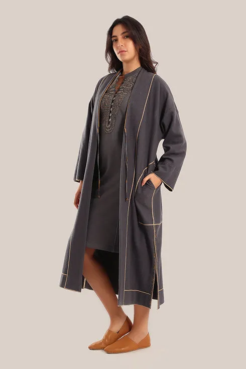 Reversible cotton milton printed coat