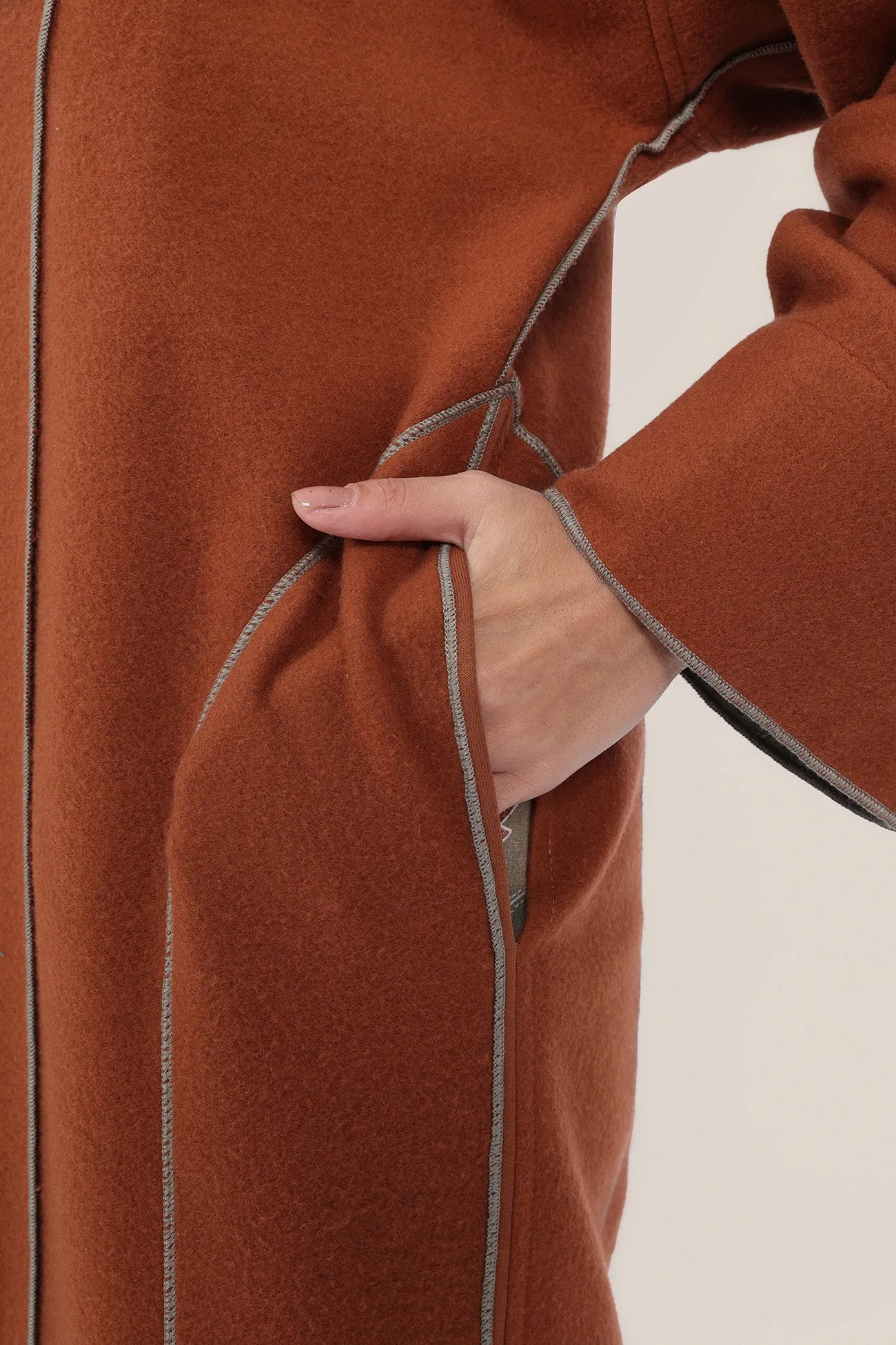 Reversible cotton milton printed coat