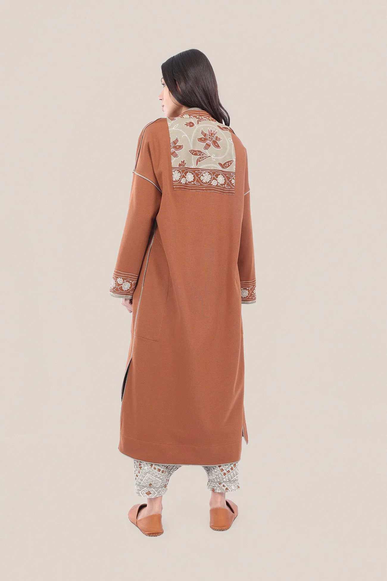 Reversible cotton milton printed coat