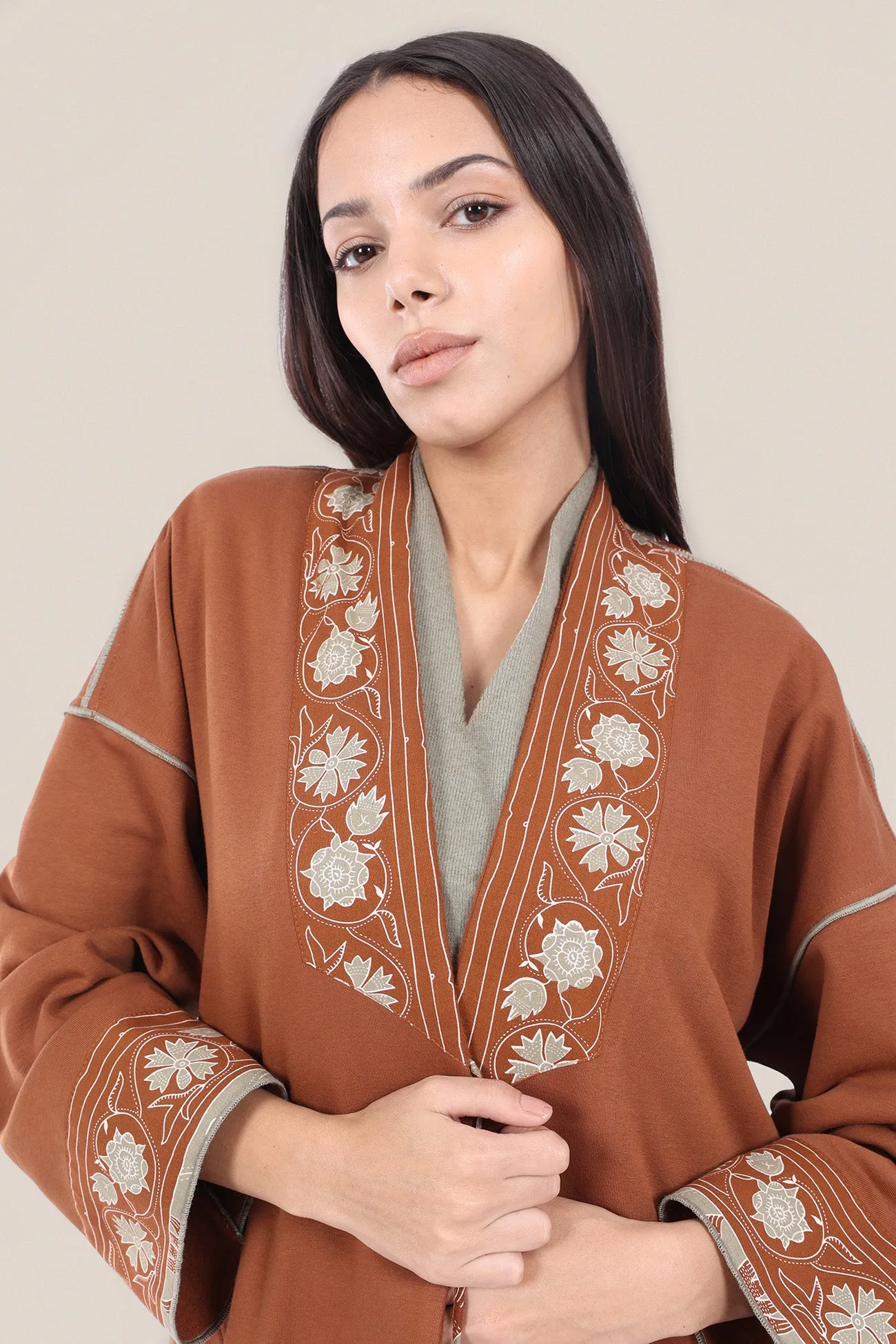 Reversible cotton milton printed coat