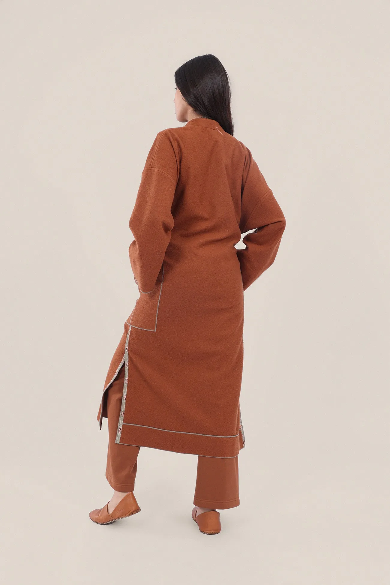 Reversible cotton milton printed coat