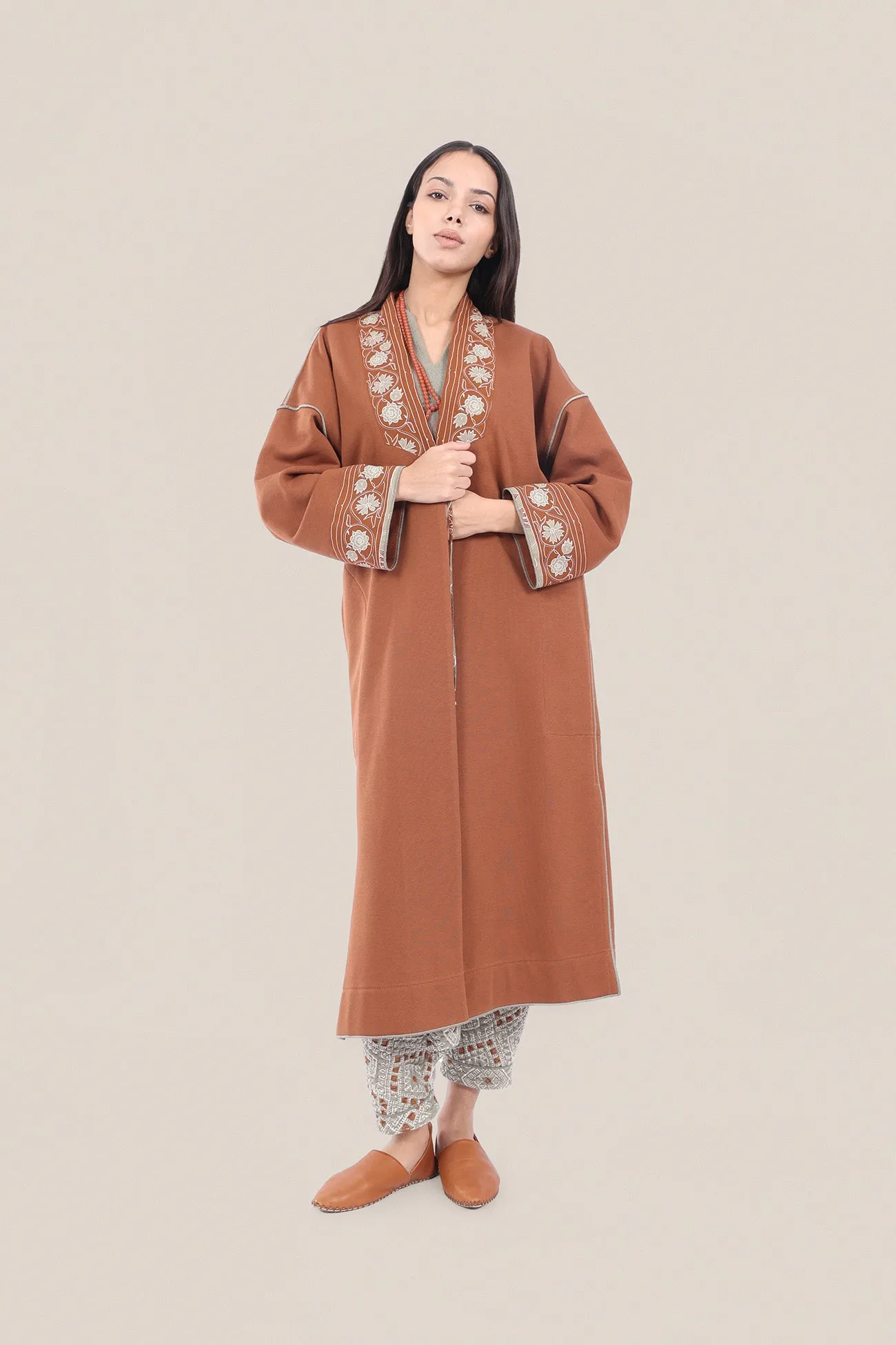 Reversible cotton milton printed coat