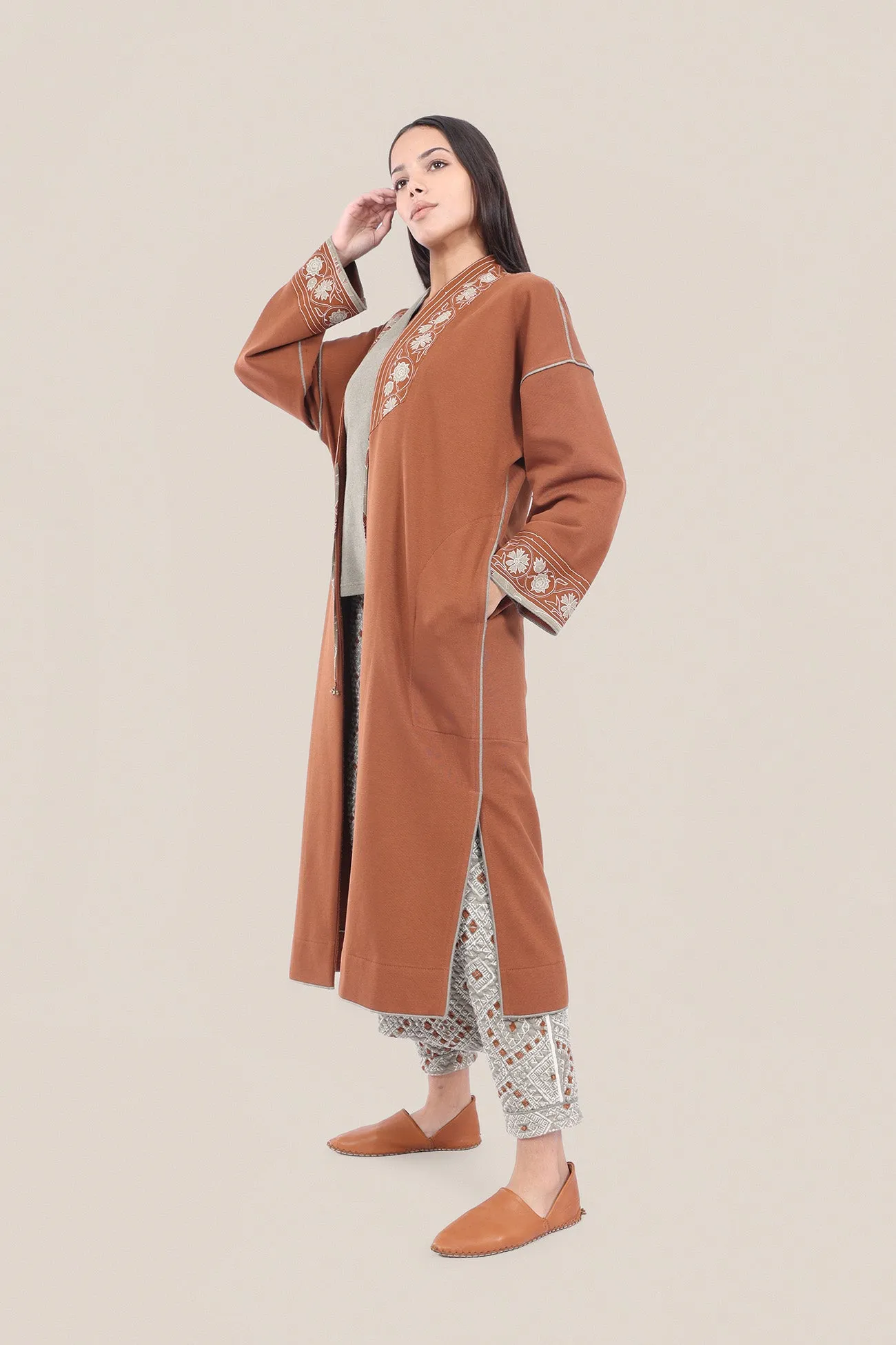 Reversible cotton milton printed coat